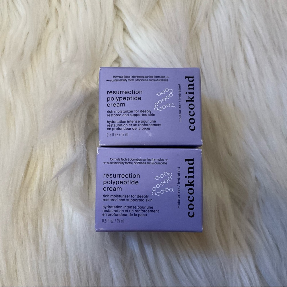 Cocokind Resurrection Polypeptide Cream - New x2 Travel Size - Picture 3 of 8
